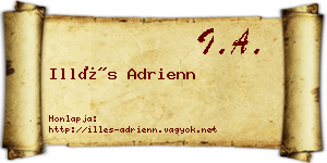 Illés Adrienn névjegykártya